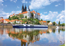 View the riverbanks of Meissen from aboard MS Allegro
